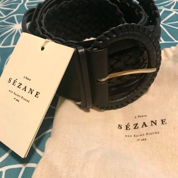 Sezane Black Belt NWT - Picture 2 of 3